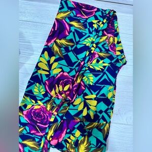 Vibrant Floral Leggings LuLaRoe